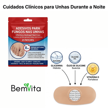 VitaUnha™ - Adesivos Tratamento para Fungos e Micose nas Unhas