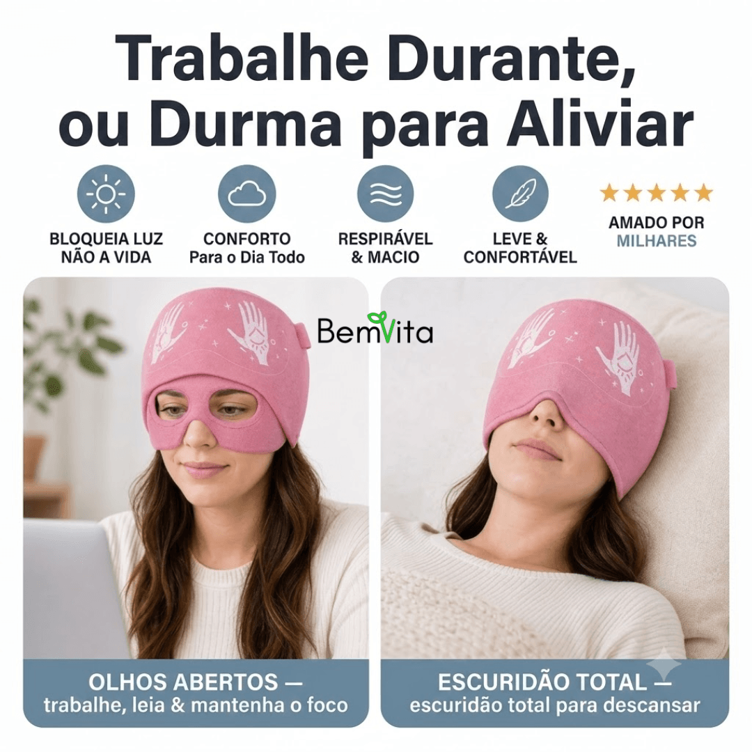 Alivia Enxak - Touca que alivia as dores de cabeça e enxaqueca