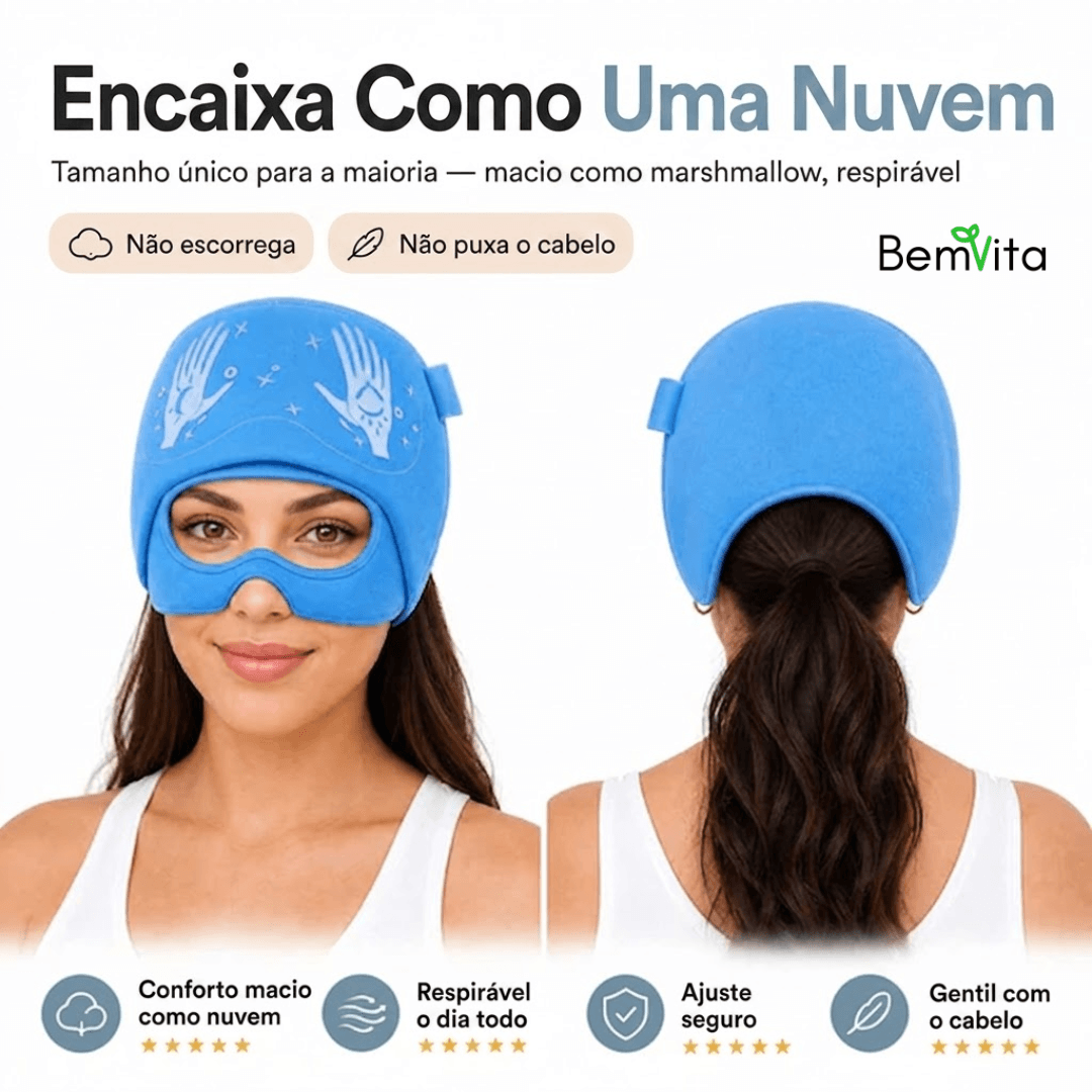 Alivia Enxak - Touca que alivia as dores de cabeça e enxaqueca