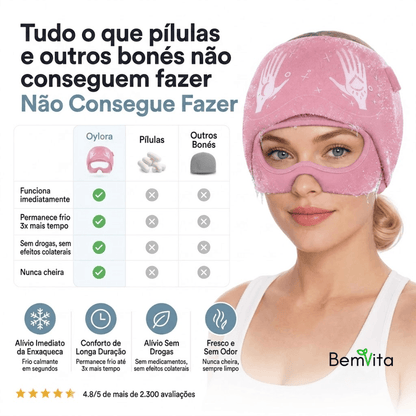Alivia Enxak - Touca que alivia as dores de cabeça e enxaqueca