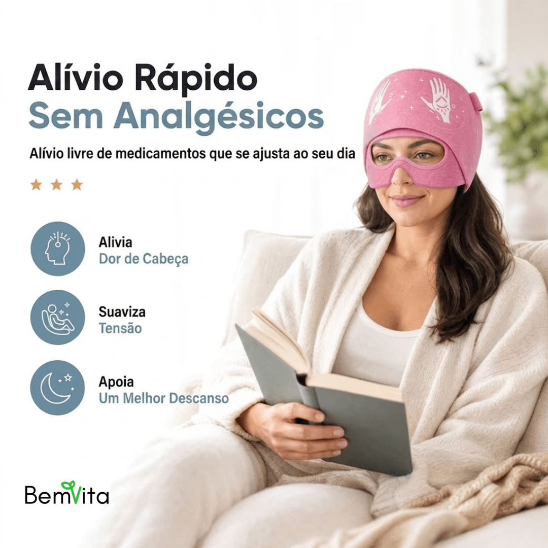 Alivia Enxak - Touca que alivia as dores de cabeça e enxaqueca