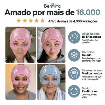 Alivia Enxak - Touca que alivia as dores de cabeça e enxaqueca